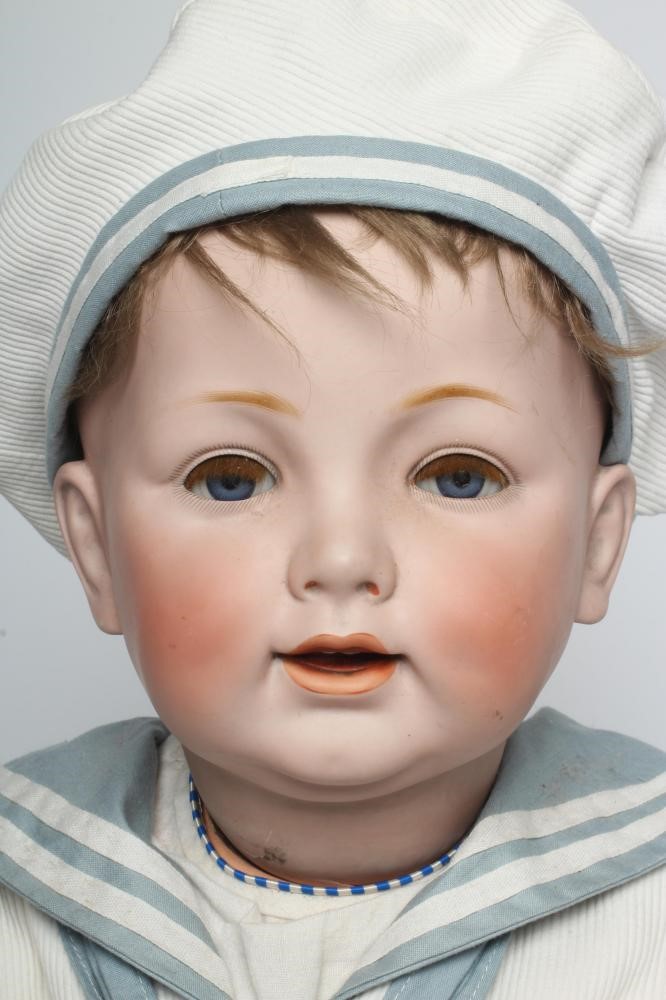 A J D Kestner bisque socket head character sailor boy Image