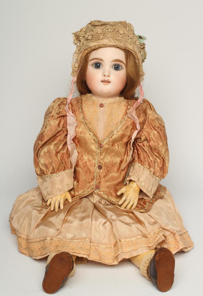 A  French Eden Bebe bisque socket head doll Image
