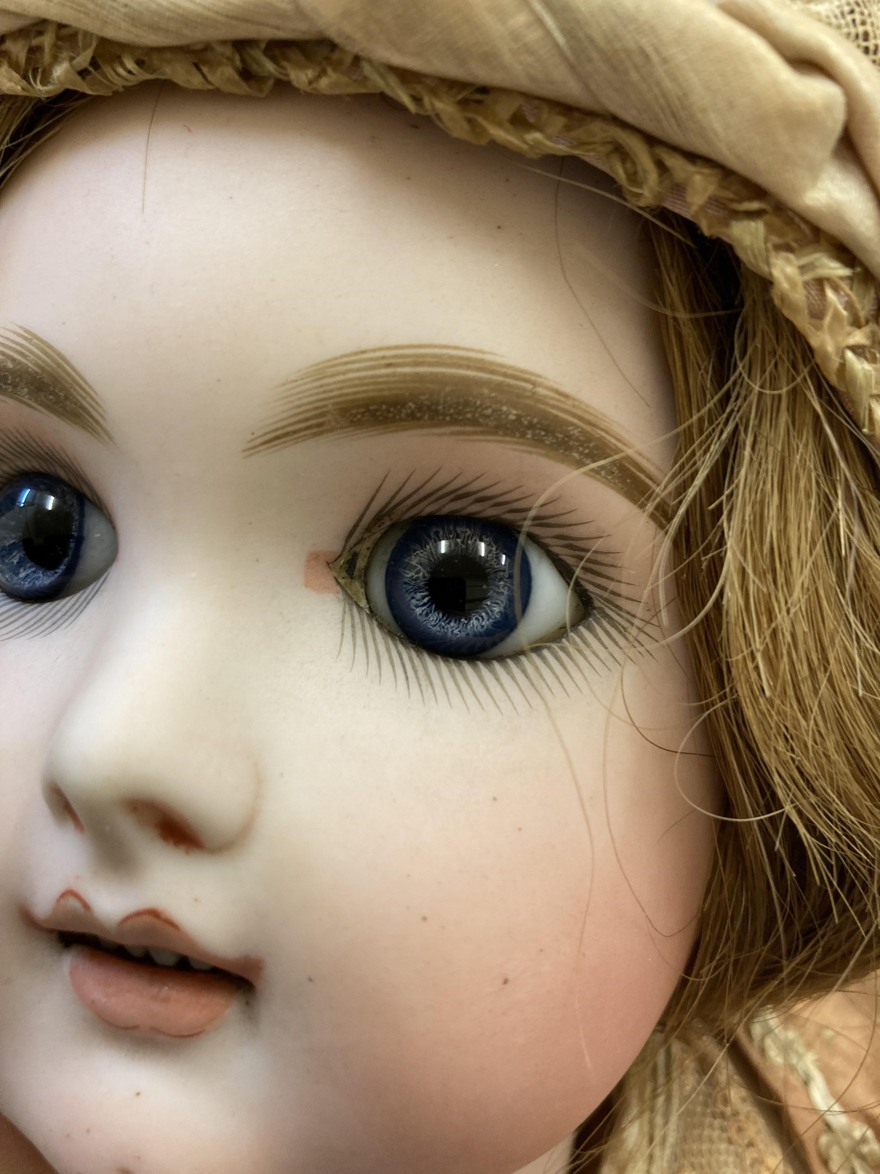 A  French Eden Bebe bisque socket head doll Image