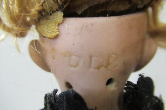 Two French bisque socket head dolls Image