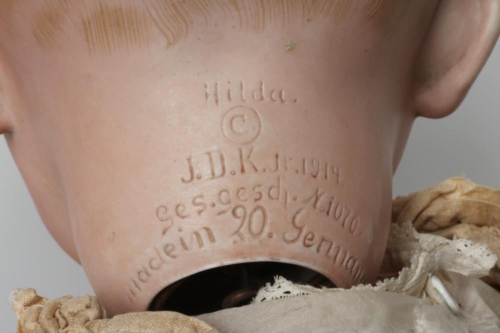 A J D Kestner bisque socket head Hilda character doll Image