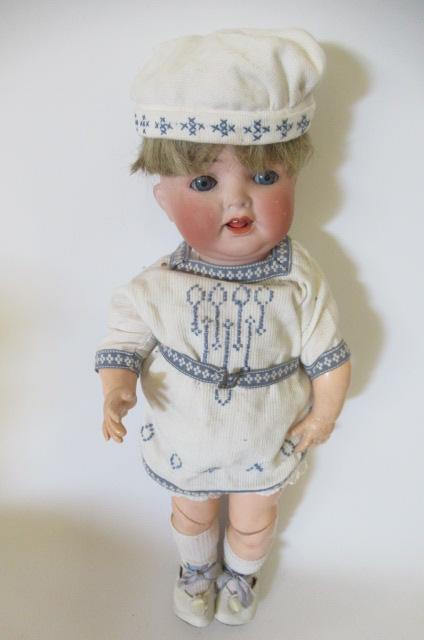 A Heubach Koppelsdorf bisque socket head character doll Image