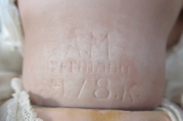 Two Armand Marseille bisque socket head babies Image