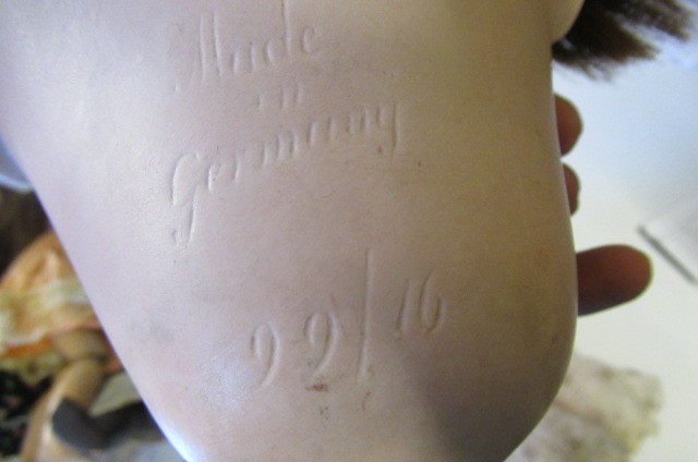 A bisque socket head character doll Image