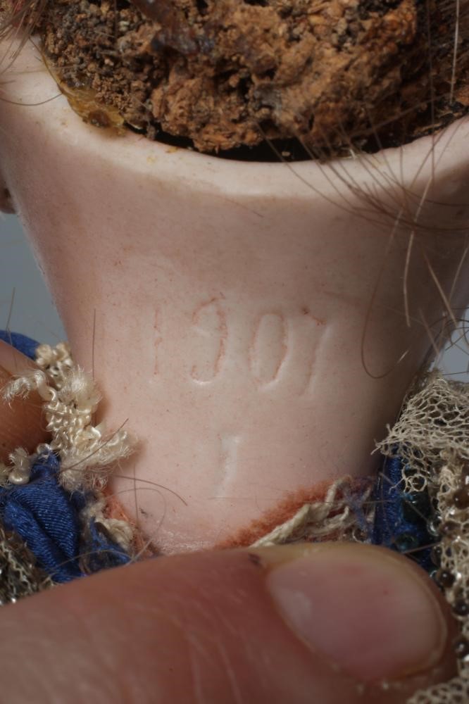 A possible Tete Jumeau bisque socket head doll Image