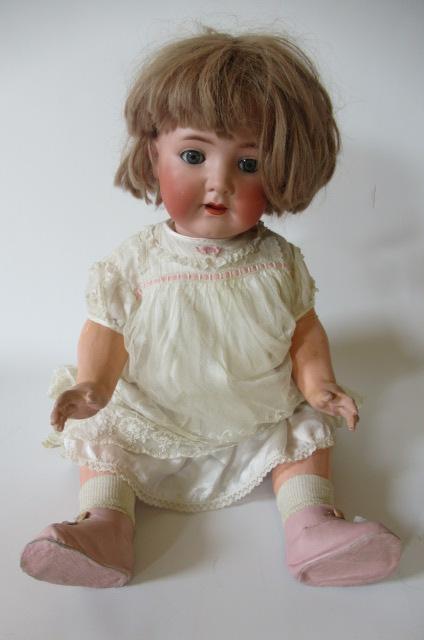 A Heubach Koppelsdorf bisque socket head doll Image