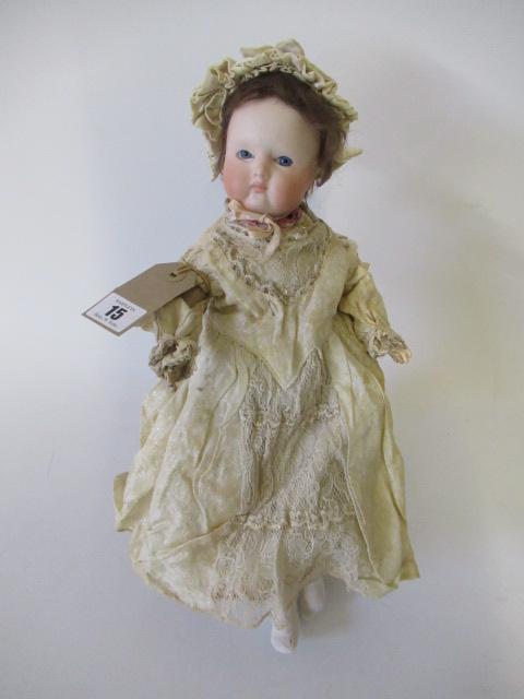 A Huret bisque socket head doll Image