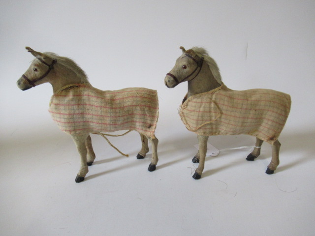 A pair of early 20th century German horses Image