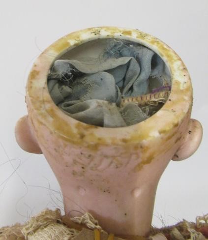 A French bisque socket head walking doll Image