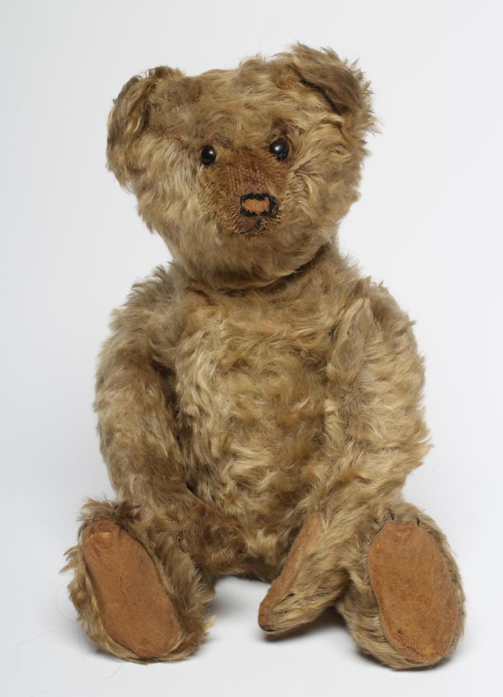 An early German straw filled teddy Image