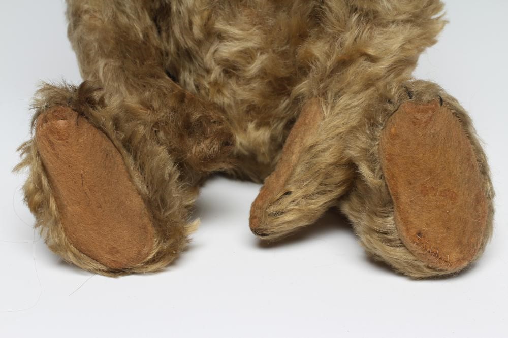 An early German straw filled teddy Image