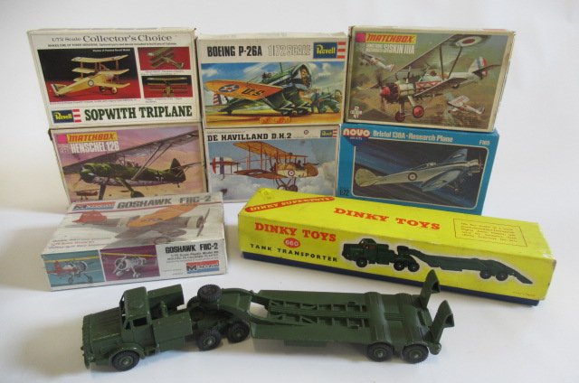 Seven Aircraft construction kits by Matchbox Image