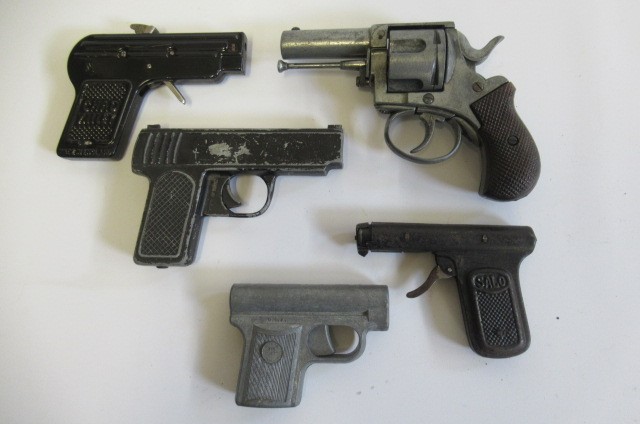 Ten toy handguns by Lone Star Image