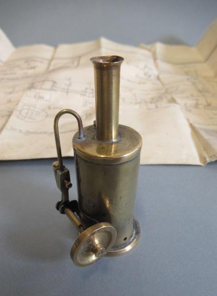 Miniature stationary steam engine Jenny Wrenn built from Tubal Cain plans Image