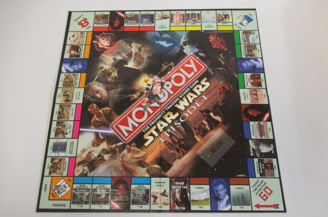 Star Wars Monopoly Set and Star Wars Year by Year Visual History Book Image