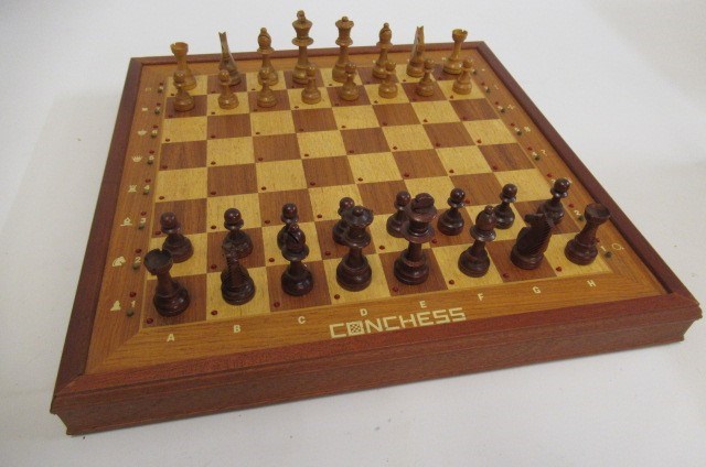 Computer chess set by ambassador and a small chess computer by novac ...
