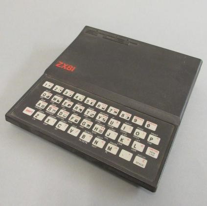 A sinclair zx81 computer with cassette recorder and programming 