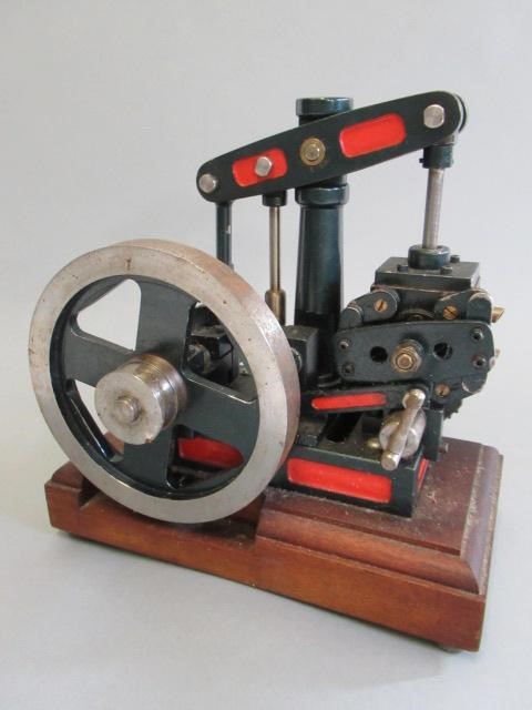 A model beam engine with unusual rocking valve twin arrangement Image
