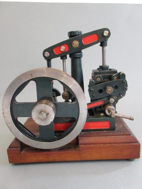 A model beam engine with unusual rocking valve twin arrangement Image