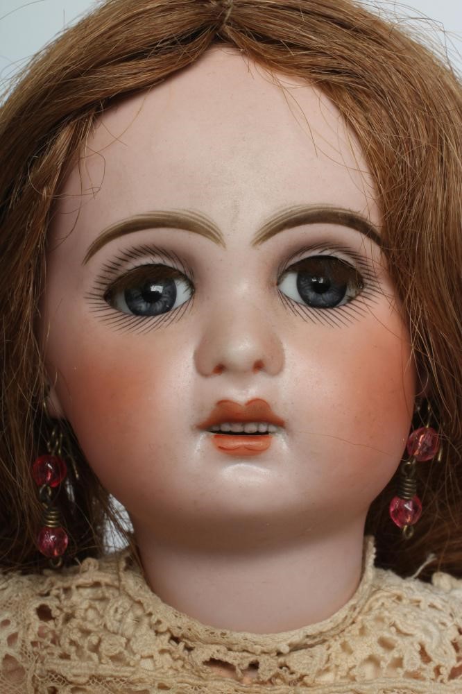A Tete Jumeau bisque socket head doll Image