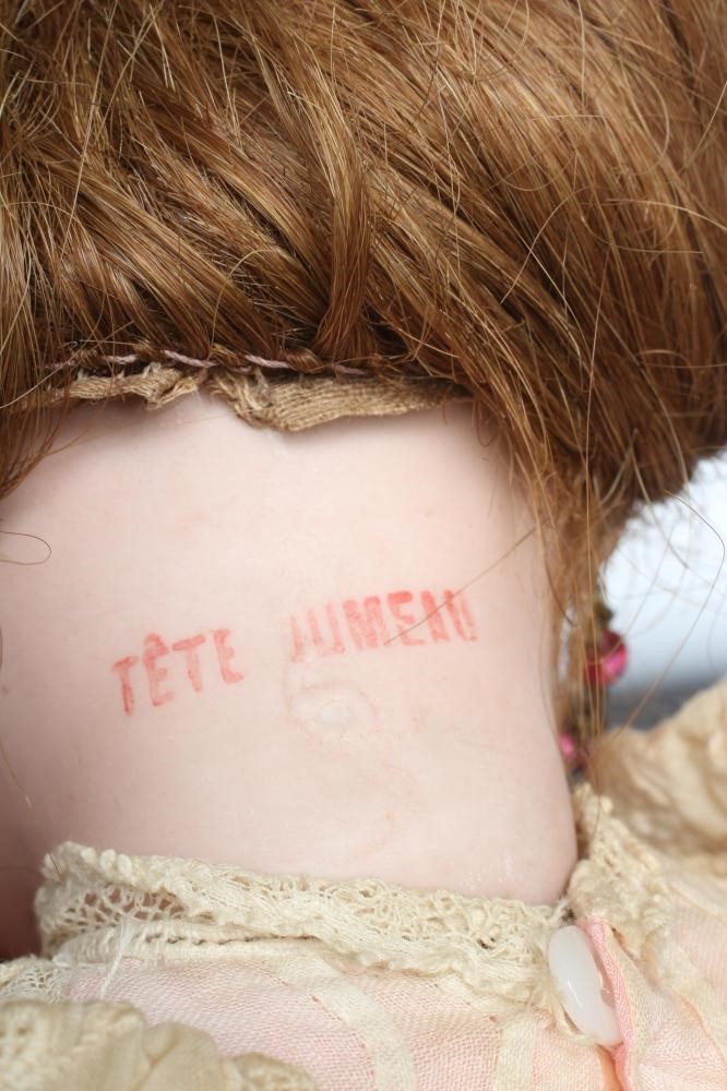 A Tete Jumeau bisque socket head doll Image