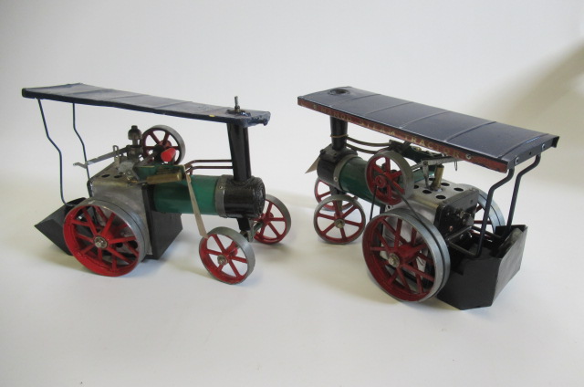 Two playworn Mamod TE1 traction engines Image