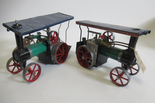 Two playworn Mamod TE1 traction engines Image