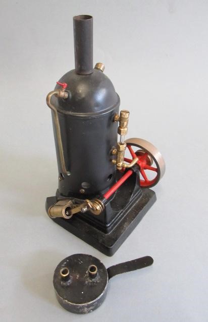 Small vertical spirit fired steam engine Image