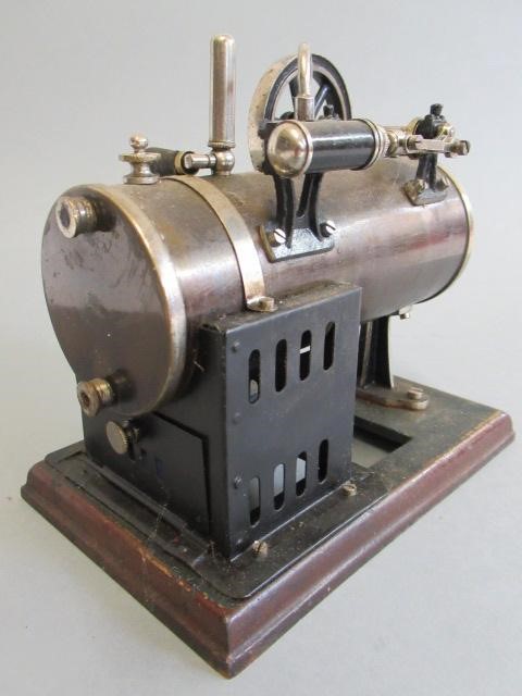 Carette spirit fired overtype single cylinder steam engine Image