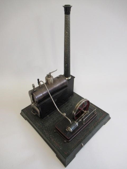 A large Carette single cylinder stationary steam engine Image