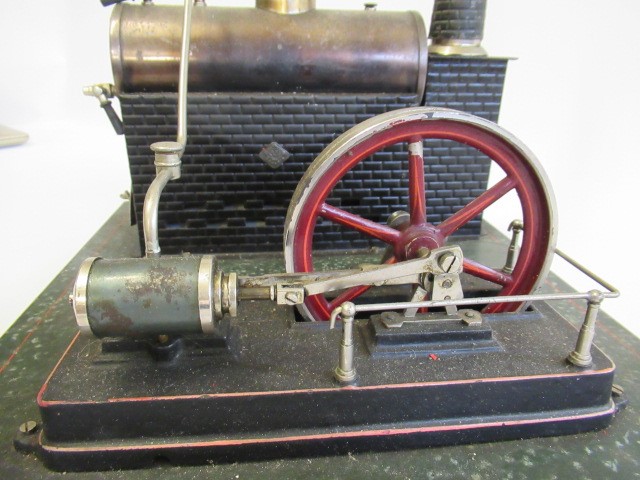 A large Carette single cylinder stationary steam engine Image