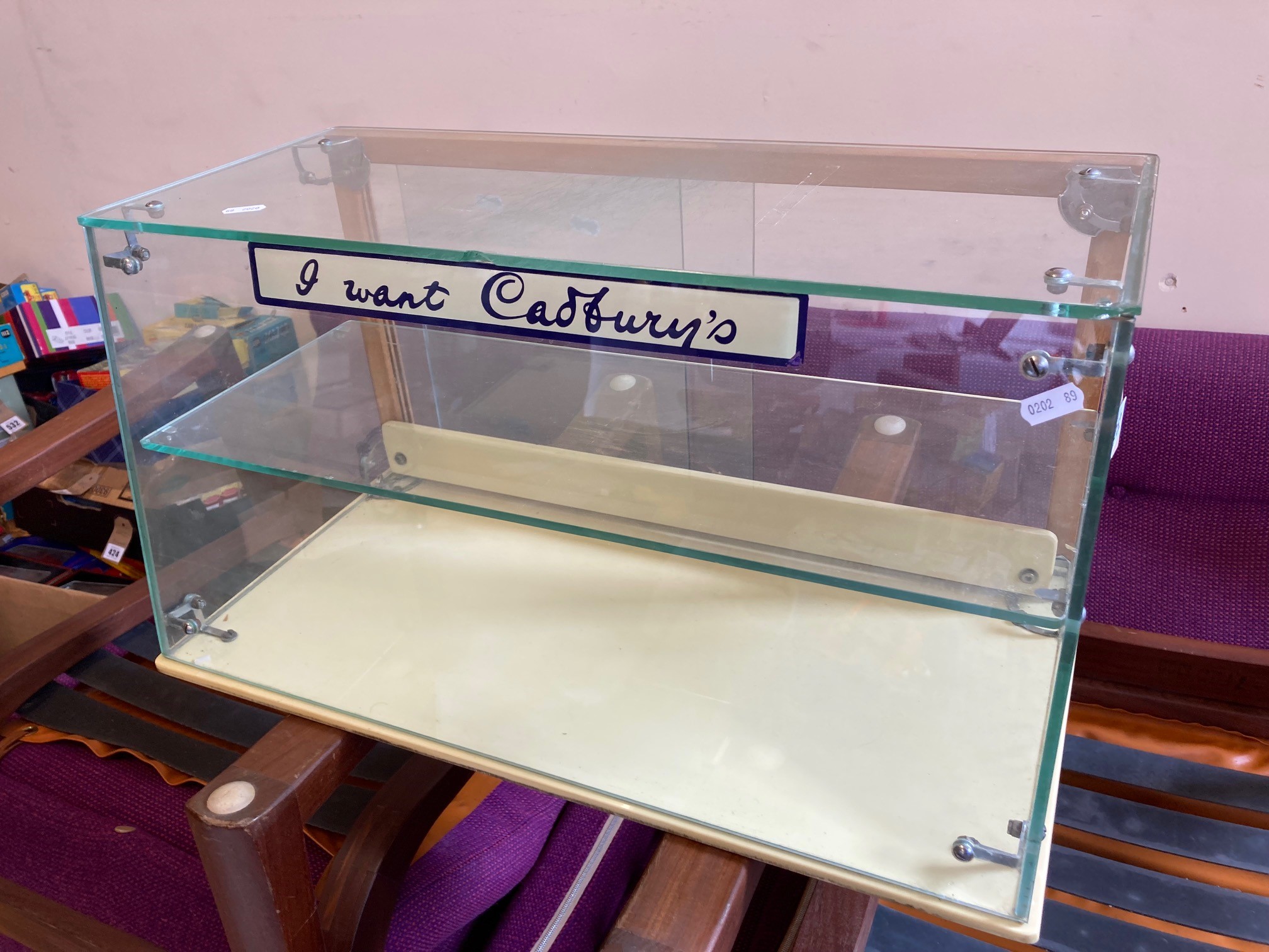 A Cadbury's Chocolate display cabinet Image