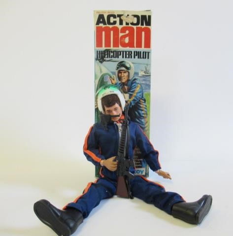 Action Man helicopter pilot with flight suit and helmet Image