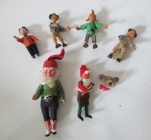 A collection of Steiff characters Image