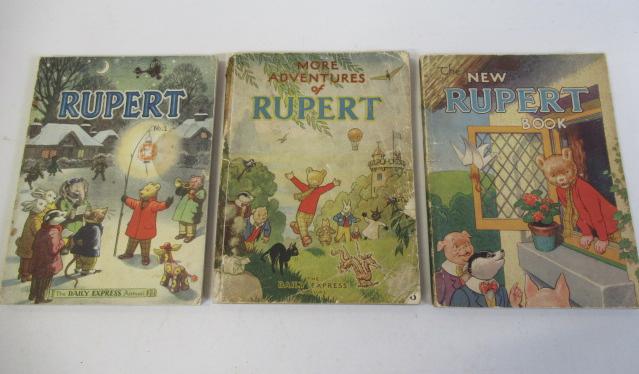Three Rupert Annuals from the 1940's Image