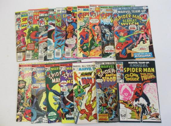Seventeen Marvel Team-Up comics comprising Nos. 24 Image