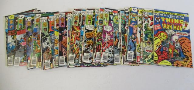 Thirty eight Marvel Two-in-One comics Image