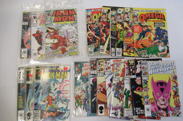 Twenty Marvel comics comprising six Iron Man comics Nos.176 Image