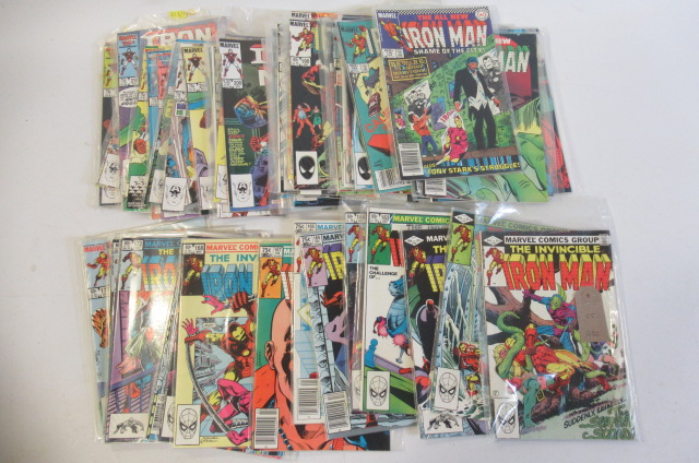 Fifty five The Invincible Iron Man Marvel comics from No.160 through to 214 inclusive  (Est. plus Image
