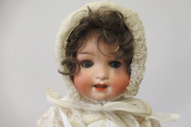 Two Heubach Koppelsdorf bisque socket head dolls Image