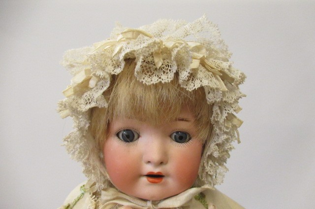 Two Heubach Koppelsdorf bisque socket head dolls Image