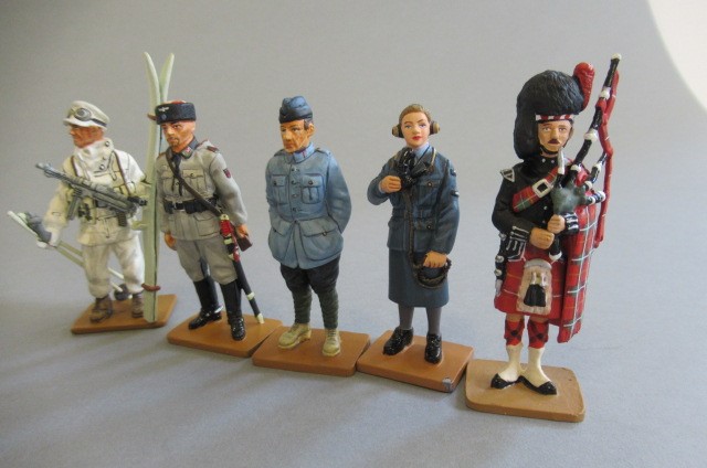 Del Prado collection 70mm 20th century military figure foot soldiers from many European countries Image