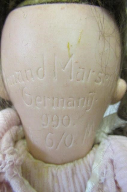 Two Armand Marseille bisque socket head dolls Image