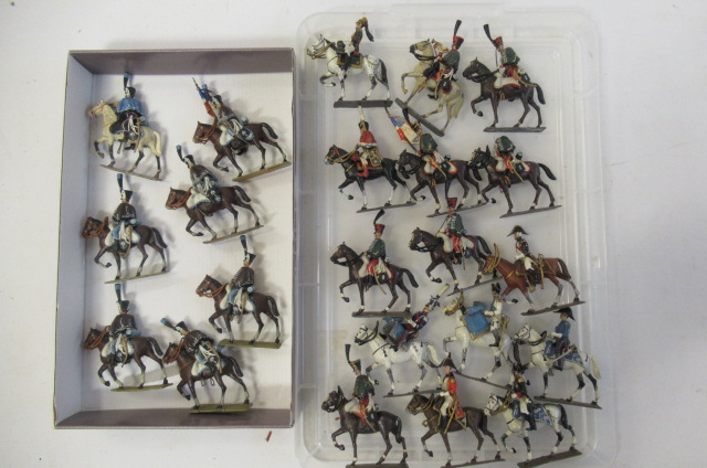 Twenty two Napoleonic mounted soldiers of unknown make Image