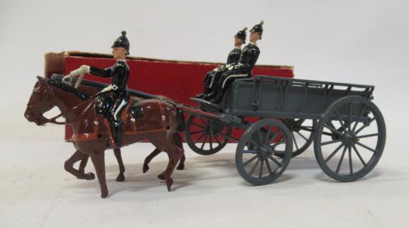 Britains 146 Royal Army Service Corps wagon with two horses and two drivers Image
