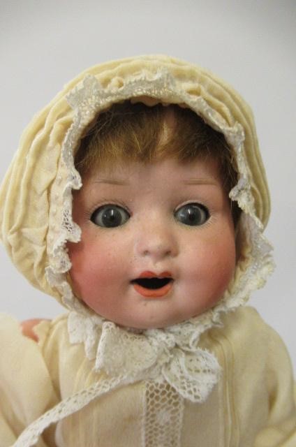 Two German bisque socket head dolls Image