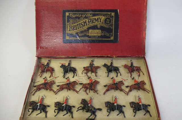 Britains Life Guards on horseback with officers Image