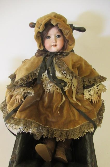 An Armand Marseille bisque socket head doll Image