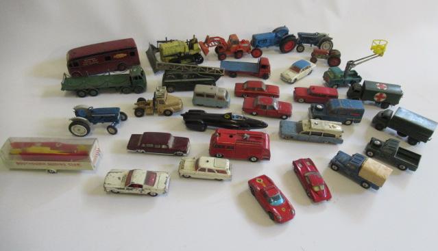 Large quantity of playworn diecast vehicles by Corgi Image