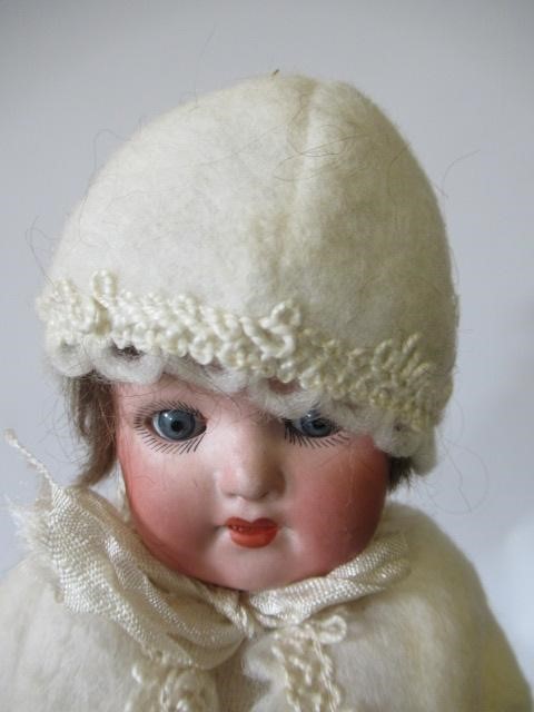 A Heubach Koppelsdorf bisque socket head doll Image